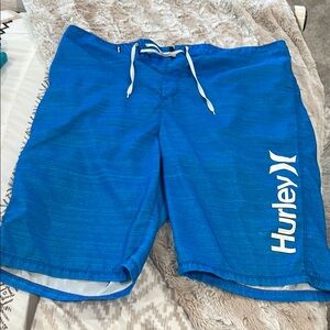 Hurley Blue Board Shorts Quick-Dry Swimwear